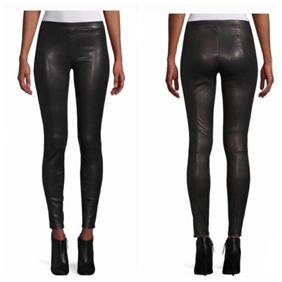 DTLA 100% Lamb Leather Legging Pants Size 24 - Picture 1 of 11